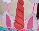 Foto langkah ke 10 dari resep Unicorn Birthday Cake Base Rainbow Cake.