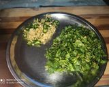 A picture of step 3 of Patta Gobi/ Cabbage Matar.