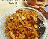 Foto langkah ke 8 dari resep Tumis Kates Tahu Petai Bumbu Ebi.
