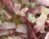 Foto del paso 5 de la receta Macarrones con bacon, y costra de huevos, quesos y bebida de avena