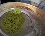 Foto langkah ke 8 dari resep Mie Home Made (Bayam Brazil).