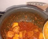 A picture of step 3 of Macaroni curry.