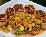 A picture of step 8 of Savory Pancakes (Pancakes Chaat).