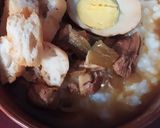 Foto langkah ke 4 dari resep Bubur ayam kuah coklat khas semarang.