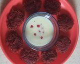 A picture of step 5 of Beetroot -Broken Wheat Sweet Pakauda.