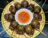 Hình bước làm 7 của món Ốc nhồi thịt nướng sả