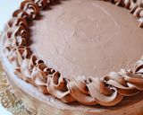 Foto del paso 15 de la receta: Tarta de chocolate, pera y cobertura chocolate cheesecream 🍫🍐