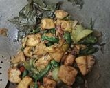 Foto langkah ke 1 dari resep Tumis cumi asin dan tahu masak cabai hijau.