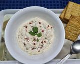 A picture of step 4 of Homemade Cheese Spread dip with Mixed Herbs and Garlic.
