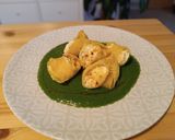 Foto del paso 7 de la receta: Lumaconi relleno de Salmón y queso con salsa de espinacas (Airfryer)