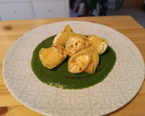 Foto del paso 7 de la receta: Lumaconi relleno de Salmón y queso con salsa de espinacas (Airfryer)