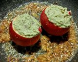 A picture of step 4 of Savory Stuffed Apples with Guava Sauce.