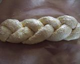 A picture of step 5 of Braids with feta cheese, olives and peppers.