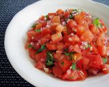 A picture of step 4 of Fresh Tomato Salsa.
