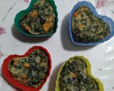 A picture of step 8 of Spinach Corn Muffins.