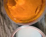 A picture of step 1 of Mango shake.