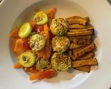 Une image de l'étape 14 de 76• 🥗 Boulette de poulet et frite de Butternut 🍟.