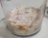 A picture of step 10 of 3 layered Strawberry Cheesecake.