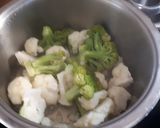 A picture of step 2 of Broccoli and cauliflower salad.