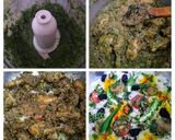 A picture of step 5 of Green masala biryani....