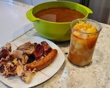 Foto del paso 6 de la receta Caldo de pollo y chorizo