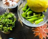 A picture of step 1 of Gondhoraj Lemon chutney.