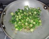 A picture of step 3 of Masaladar Bhindi.