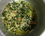 A picture of step 3 of Muli paratha.