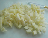 Foto del paso 9 de la receta: Crema de manzana y verdura espolvoreada con jamón serrano