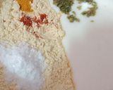 A picture of step 1 of Besan dhokla.
