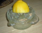 Citromkrém mangóval, szőlővel recept fázis 2 fotója