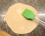 A picture of step 8 of Whole wheat naan on tawa (with yeast).