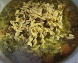 A picture of step 7 of Ninja Foodi Chicken Noodle Soup.