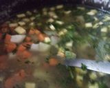 A picture of step 5 of Chicken Soup with Pasta and Vegetables.
