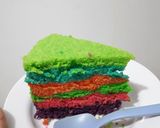Foto langkah ke 10 dari resep Rainbow cake kukus#BikinRamadanBerkasan.
