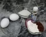 A picture of step 1 of One pound chocolate sponge.
