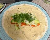 A picture of step 4 of Hummus and Avocado Wrap 🥑 🌯.