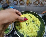 A picture of step 5 of Yellow Lemon rice🍋.