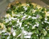 A picture of step 2 of Corn pakoda.