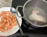 Hình bước làm 2 của món Vả trộn tôm thịt