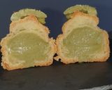 Foto do passo 12 de Profiteroles com creme de matcha (chá verde)