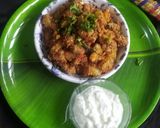 A picture of step 8 of Suran potato sukhi bhaji.