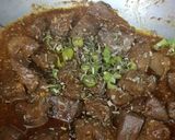A picture of step 8 of Mutton kaleji masala.