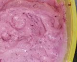 A picture of step 6 of One Pot Paneer Steak with sauted veg and beetroot curd.