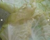 A picture of step 2 of Dolmades (Stuffed Cabbage Rolls).