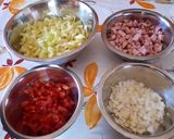 Szalonnás lecsós sült tarja recept fázis 1 fotója