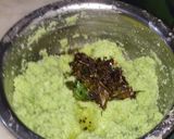 A picture of step 1 of Green pea idli.