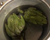 Foto del paso 1 de la receta: Alcachofas con dip de ostiones