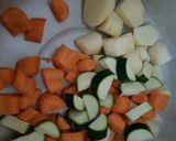 A picture of step 9 of My Spiced Chicken Stew, so nice to come in out the cold to 😀.