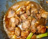A picture of step 3 of Braised Pork Ribs with Pumpkin.